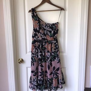 😍NWT😍 LOFT one shoulder Midi Dress Sz S
